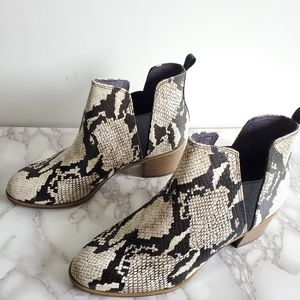 Dr. Scholl's Snake Print Ankle Boots
